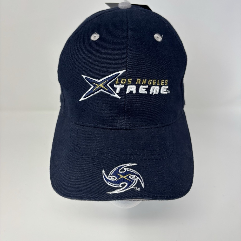 NWT Los Angeles Xtreme Men's Drew Pearson XFL Adjustable Cap Navy Blue One Size